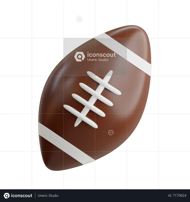 Rugby Ball  3D Icon