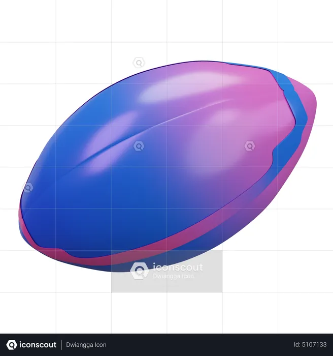 Rugby Ball  3D Icon