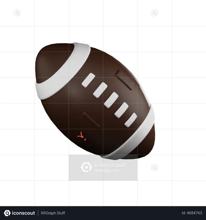 Rugby Ball  3D Illustration