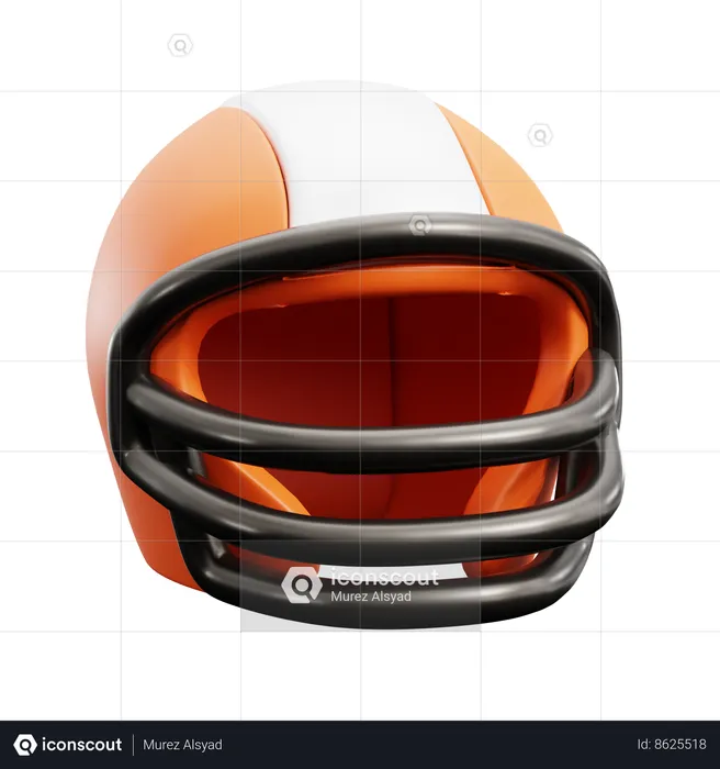 Rugby Helmet  3D Icon