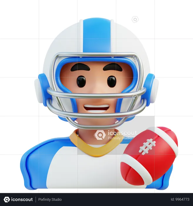 Rugby Player  3D Icon