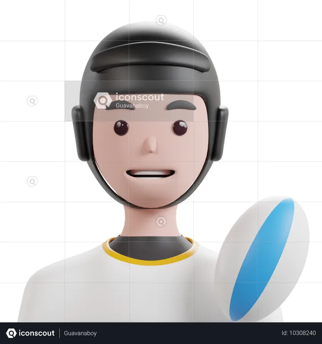 Rugby Player  3D Icon