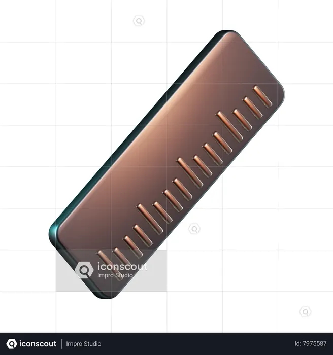 Ruler  3D Icon