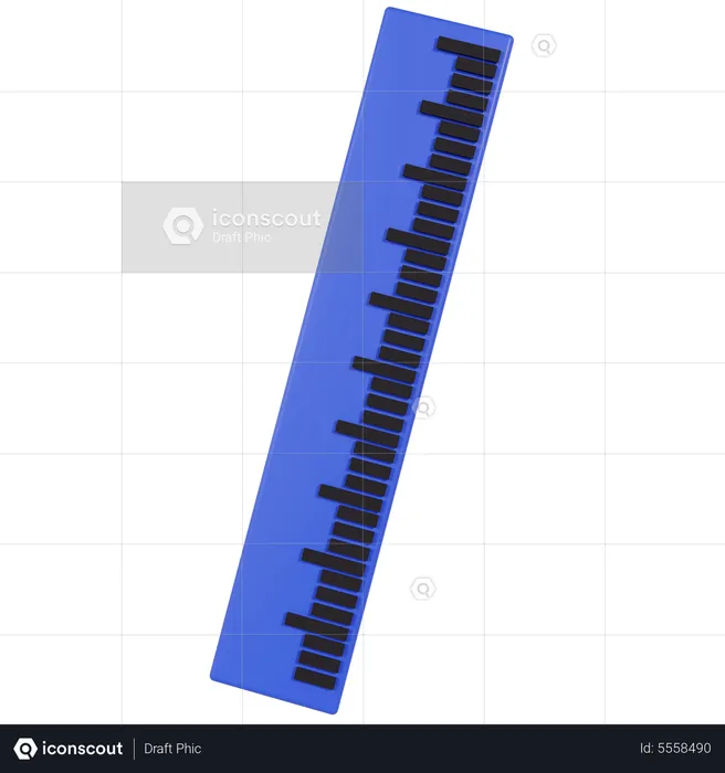 Ruler Scale  3D Icon