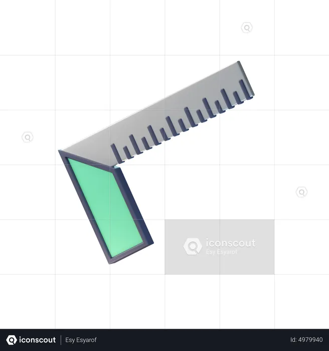 Ruller  3D Icon
