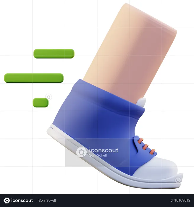 Running  3D Icon