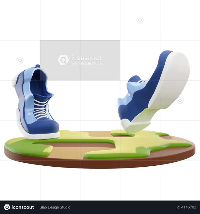 Running Shoes  3D Illustration