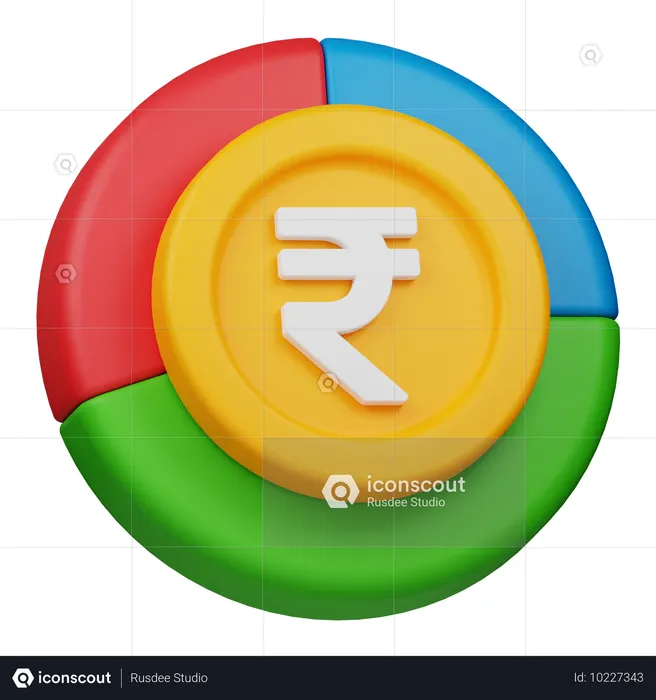 루피 차트  3D Icon