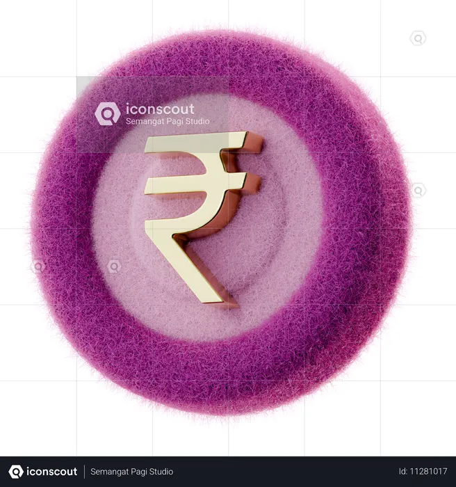 Rupee Coin  3D Icon