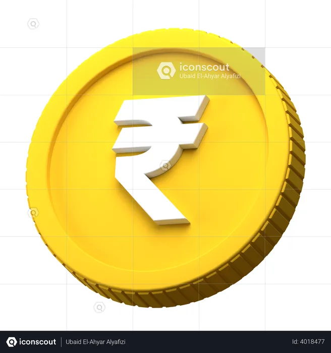 Rupee Coin  3D Illustration