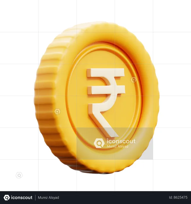 Rupee Coin India  3D Icon