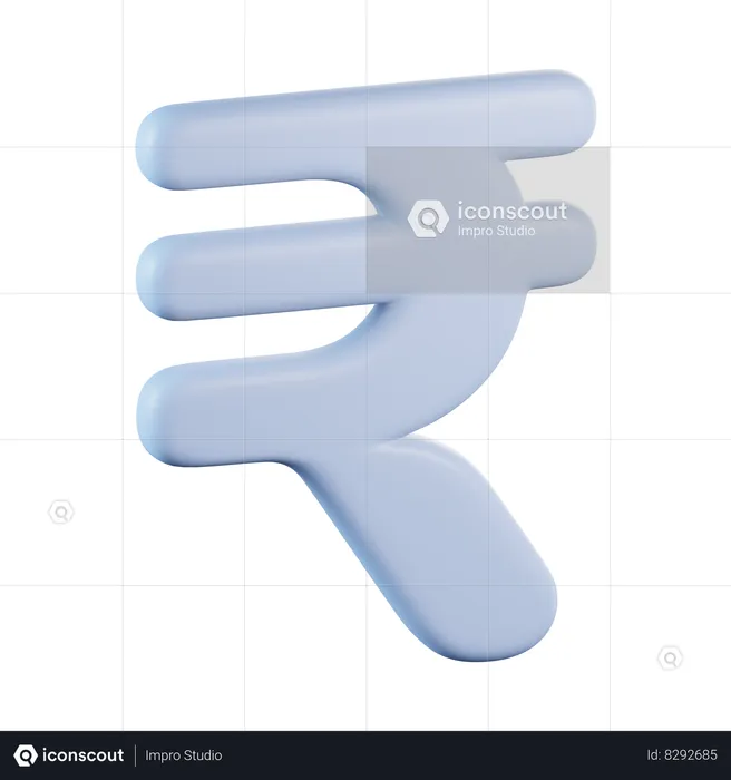 Rupee currency  3D Icon