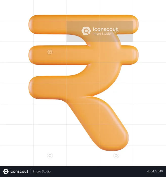 Rupee Currency  3D Icon