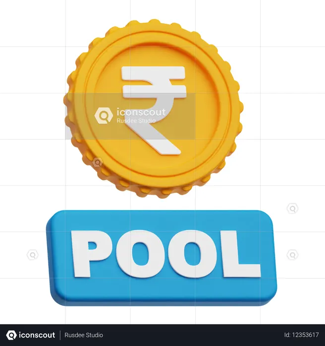 Rupee Pool  3D Icon
