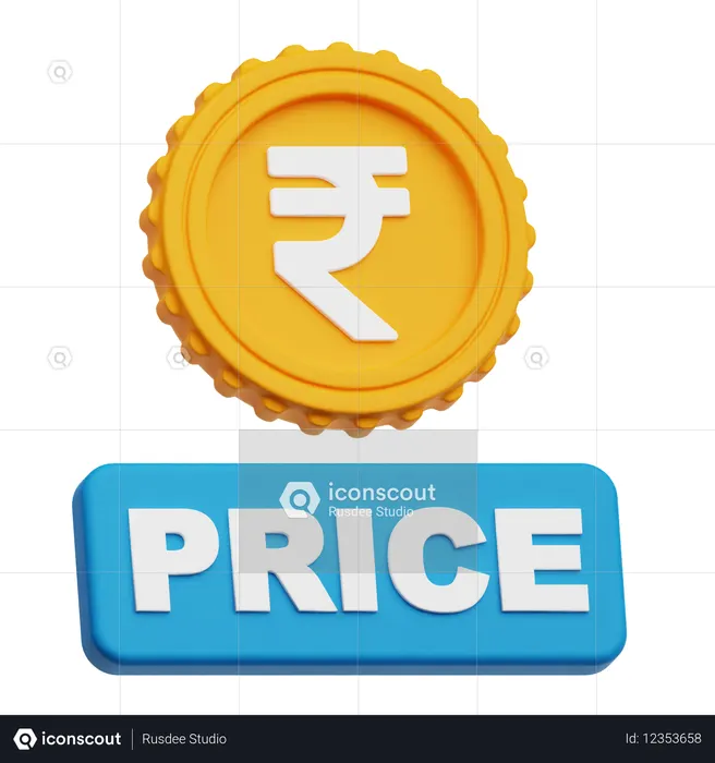 Rupee Price  3D Icon