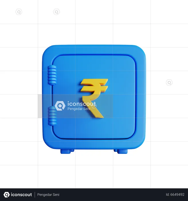 Rupee Safe Box  3D Icon