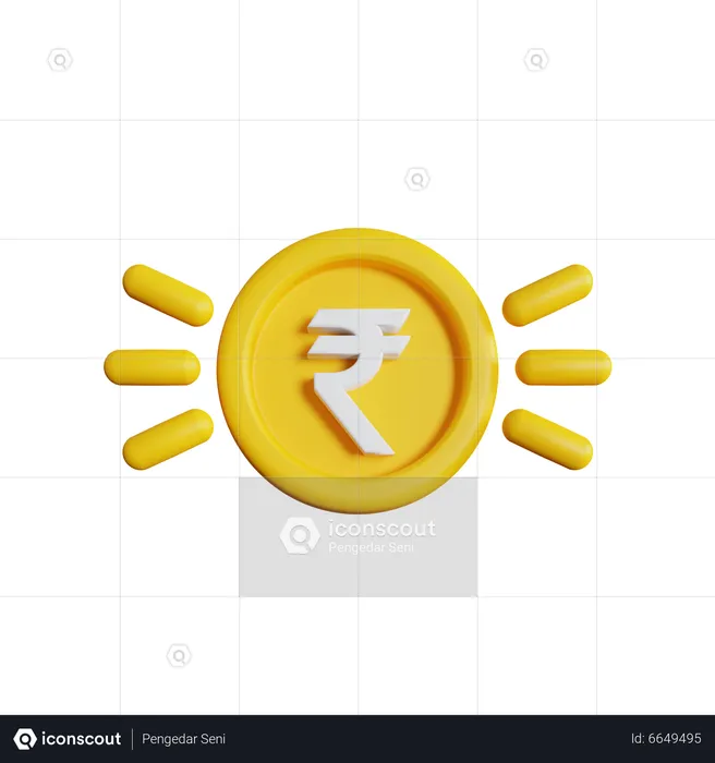 Rupee Shine  3D Icon