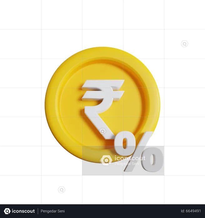 Rupee Tax  3D Icon