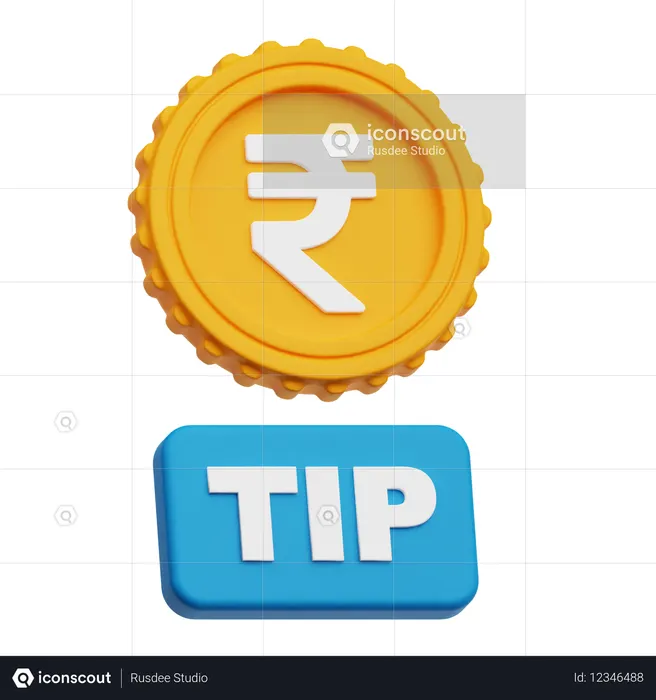 Rupee Tip  3D Icon