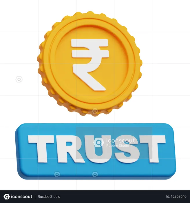 Rupee Trust  3D Icon
