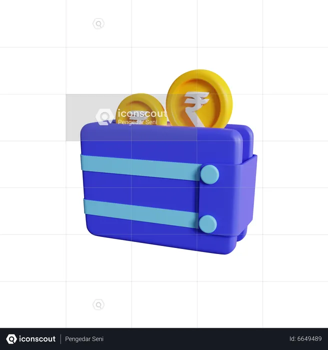 Rupee Wallet  3D Icon