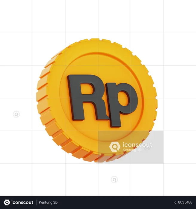 Rupia  3D Icon