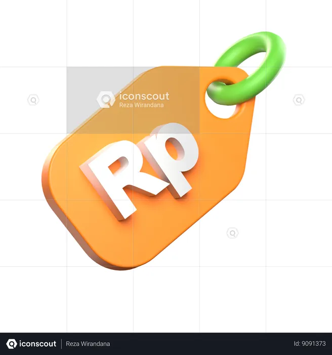 Dia da rupia  3D Icon