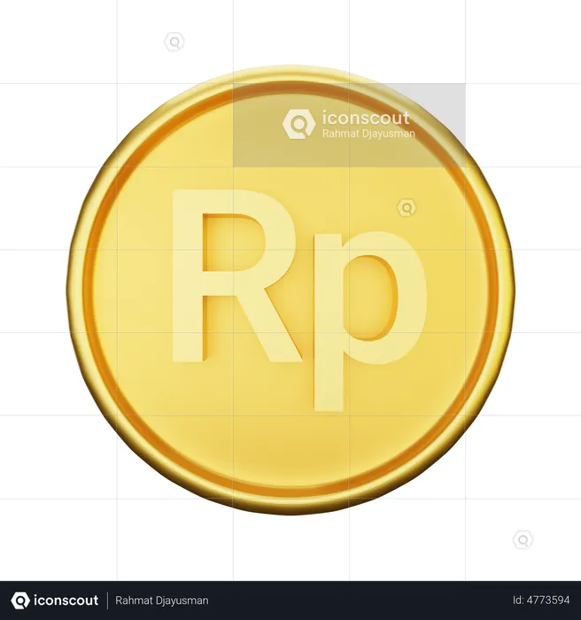 Rupiah Currency  3D Illustration