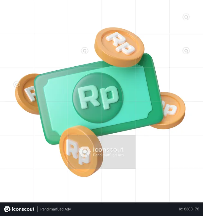 Rupiah Money  3D Icon