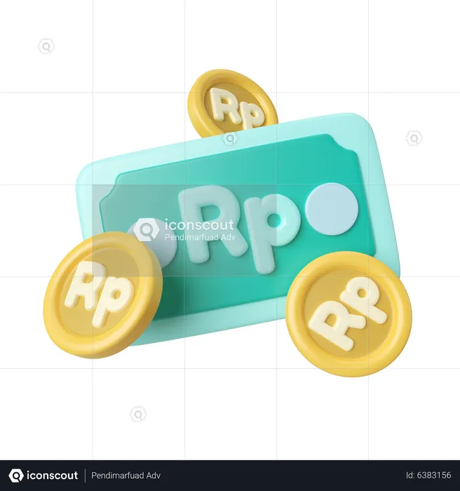 Rupiah Money  3D Icon