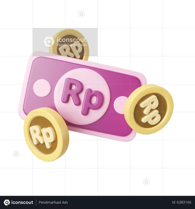 Rupiah Money  3D Icon
