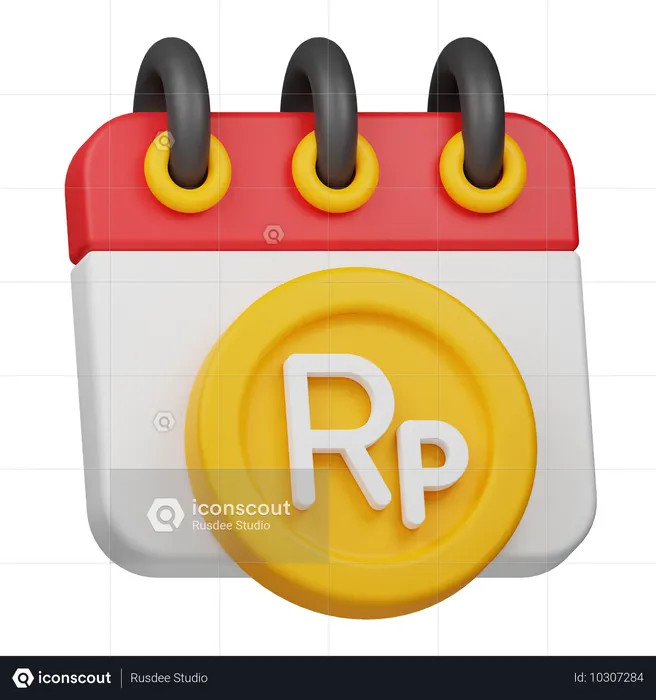 Rupiah-Münzkalender  3D Icon