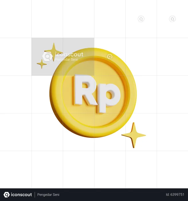 Rupiah Shine  3D Icon