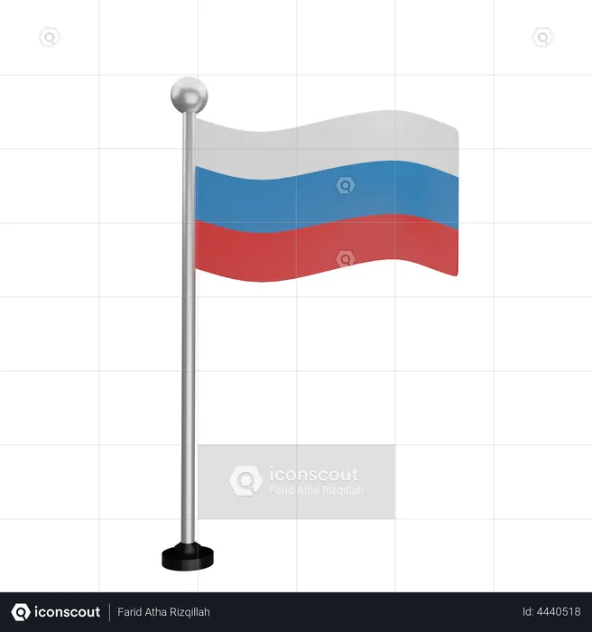 Rusia Flag Flag 3D Flag