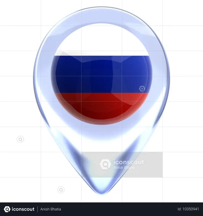 ロシア Flag 3D Icon