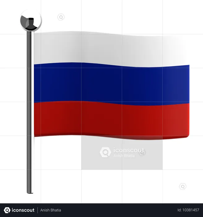 ロシア Flag 3D Icon