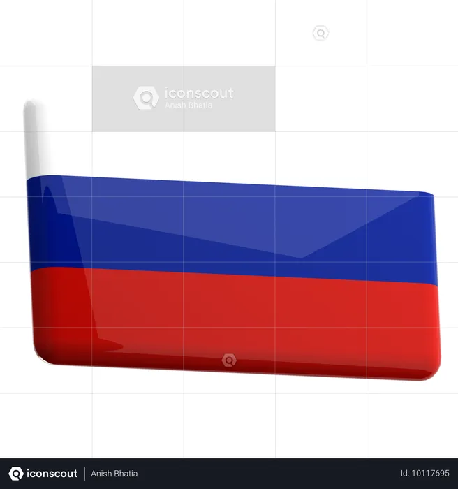 Russia Flag 3D Icon