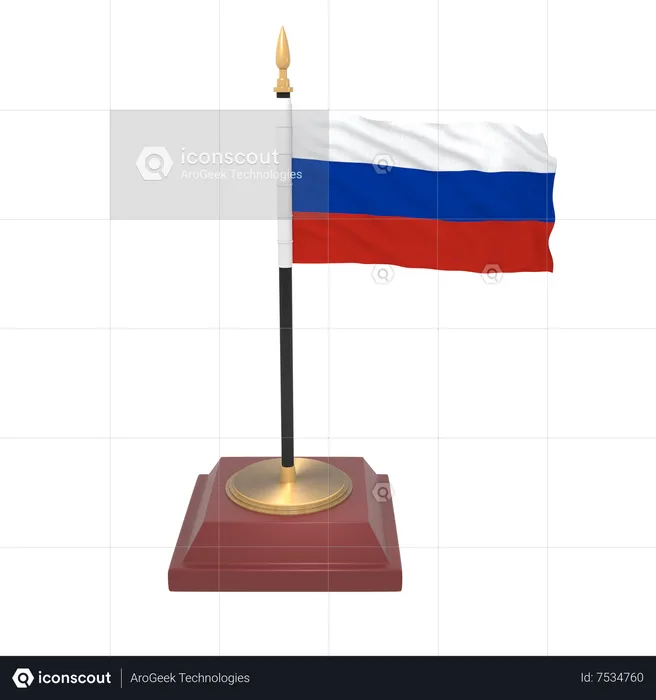 Russia flag Flag 3D Icon
