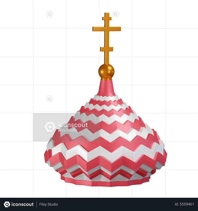Russian Red Dome  3D Icon