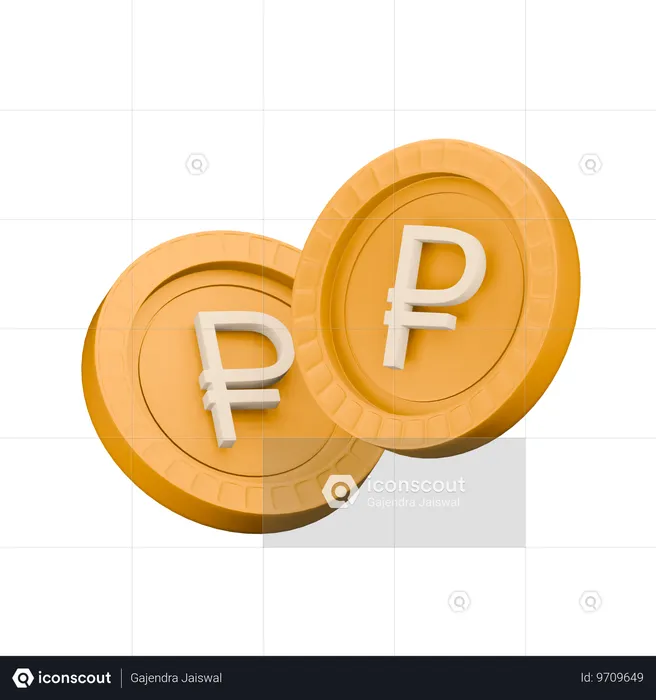 Russian ruble  3D Icon