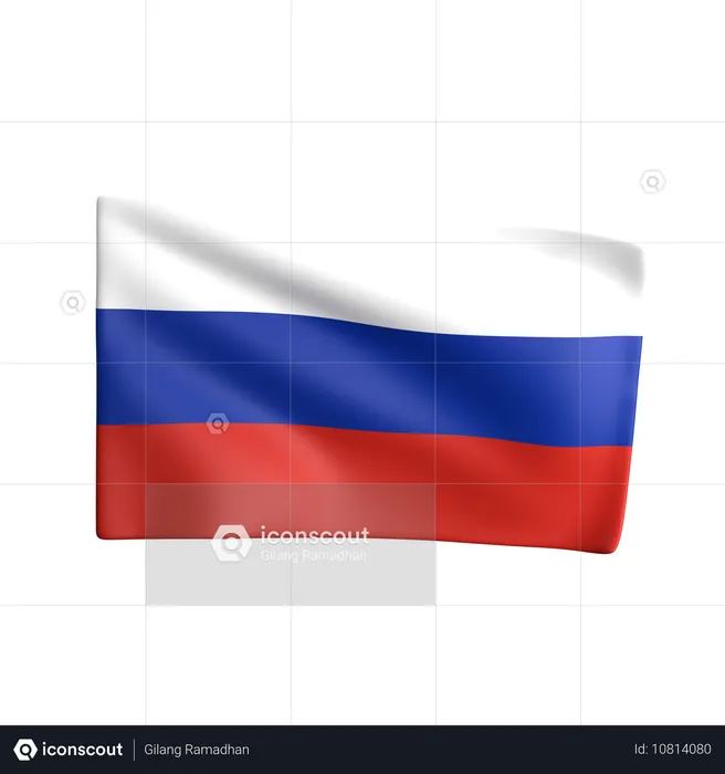 Russie Flag 3D Icon