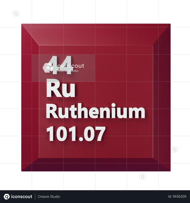 Ruthénium  3D Icon