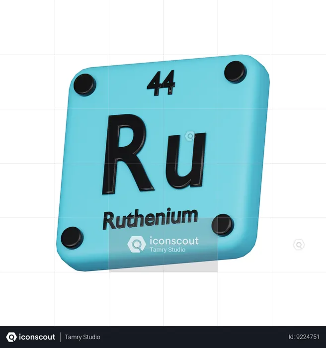 Ruthenium  3D Icon