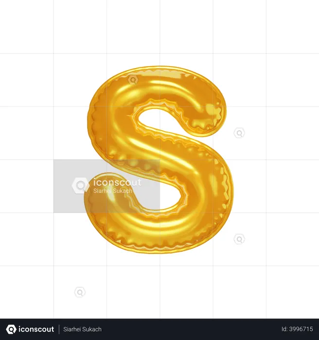 S  3D Icon