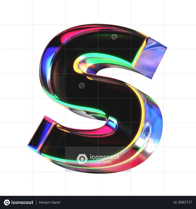 Letra s  3D Icon