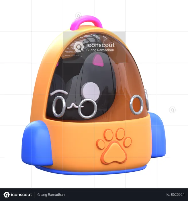 Sac de chat  3D Icon