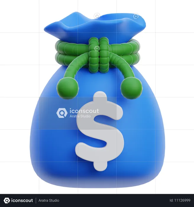 Sac d'argent  3D Icon
