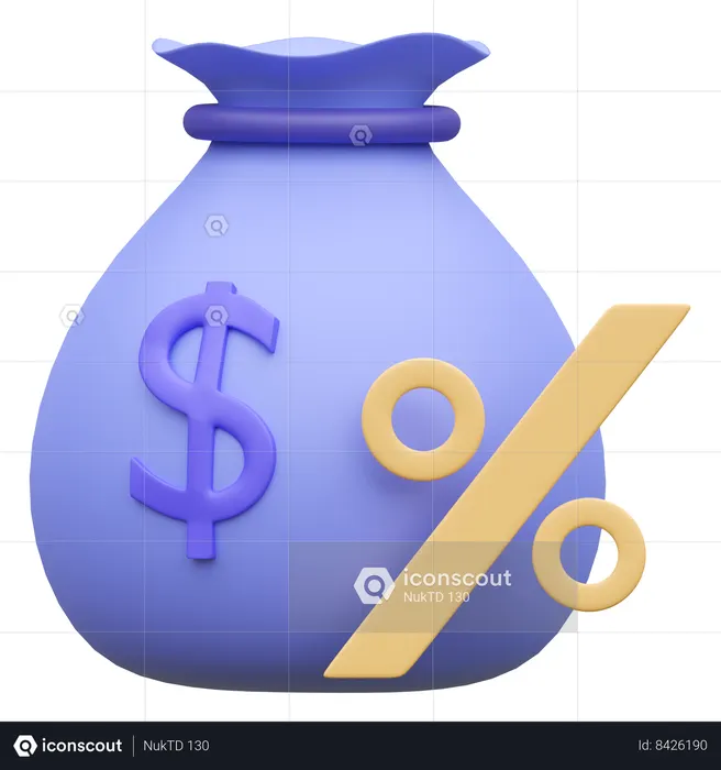 Sac d'argent  3D Icon