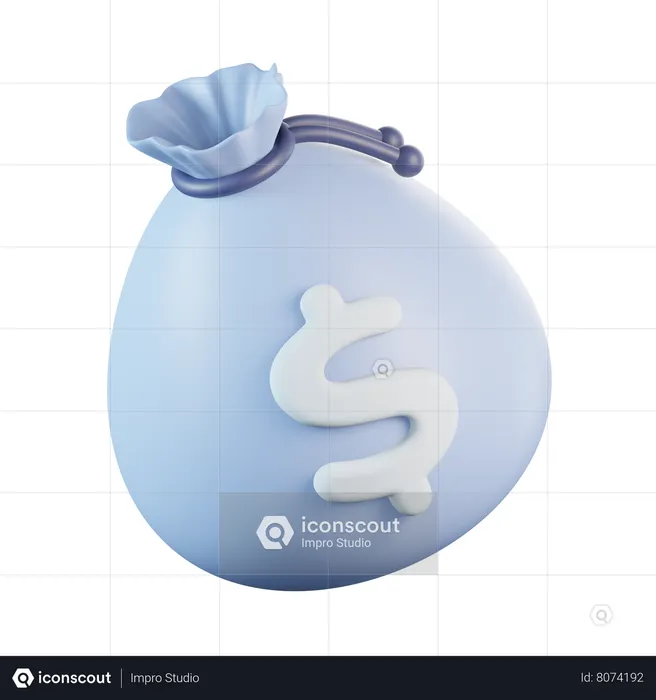 Sac d'argent  3D Icon