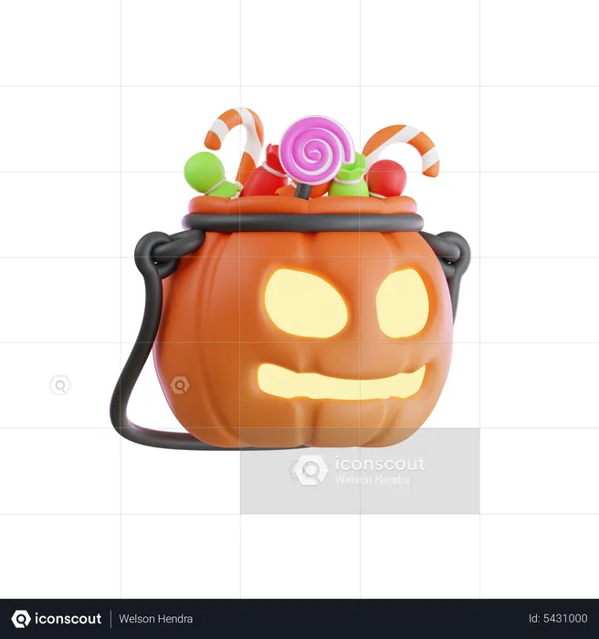 Sac de bonbons Halloween  3D Icon